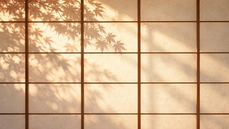 Shoji Light and Shadow Frame TV Art, Japanese Wall Art, 4K Digital Download, 3 Formats image 6