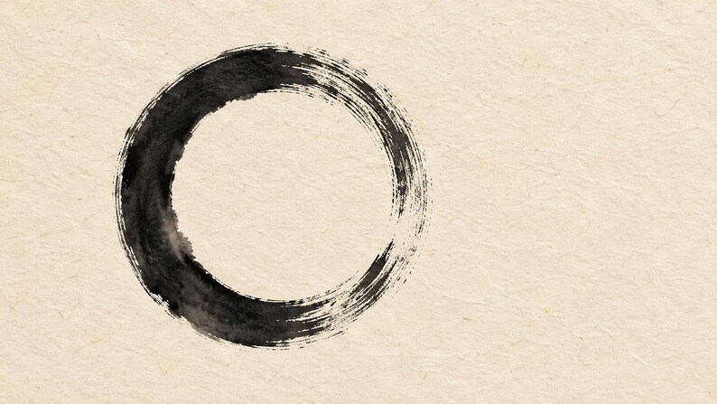 Enso Circle Zen Ink Frame TV Art, Japandi Zen Wall Art, 4K Digital Download, 3 Formats image 5