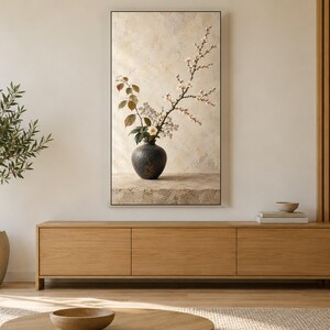 Ikebana Arrangement Still Life Frame TV Art, Japanese Wall Art, 4K Digital Download, 3 Formats image 3