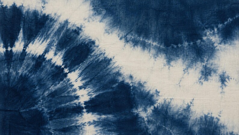 Indigo Shibori-färgmönster med ram för TV, japansk väggkonst, 4K digital nedladdning, 3 format bild 6
