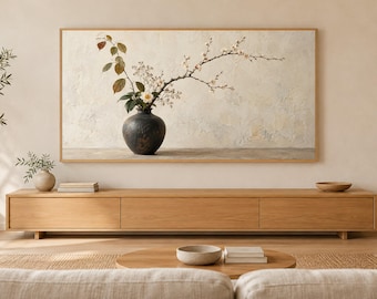 Ikebana Arrangement Still Life Frame TV Art, Japanese Wall Art, 4K Digital Download, 3 Formats