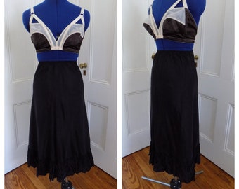 Vintage Black Half Slip Skirt