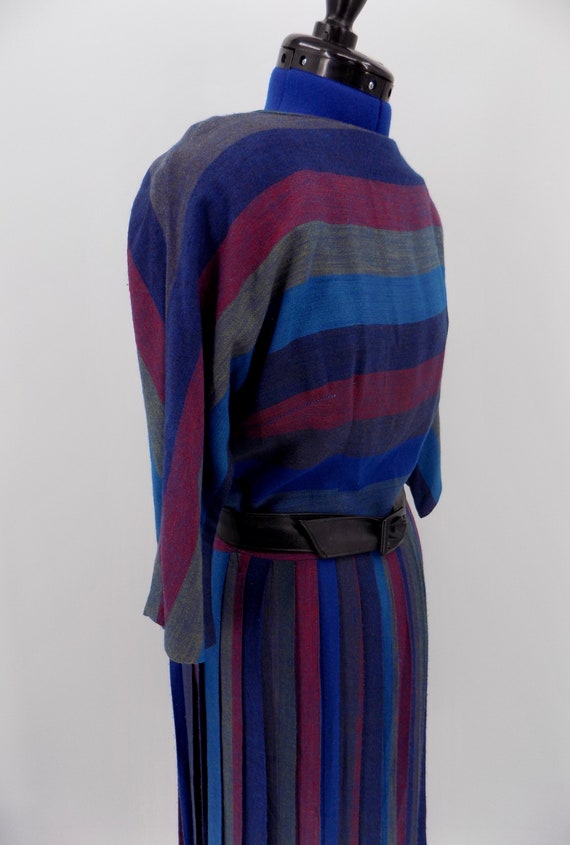 Vintage 1950s/1960s Meg Madison Striped Dress - image 5