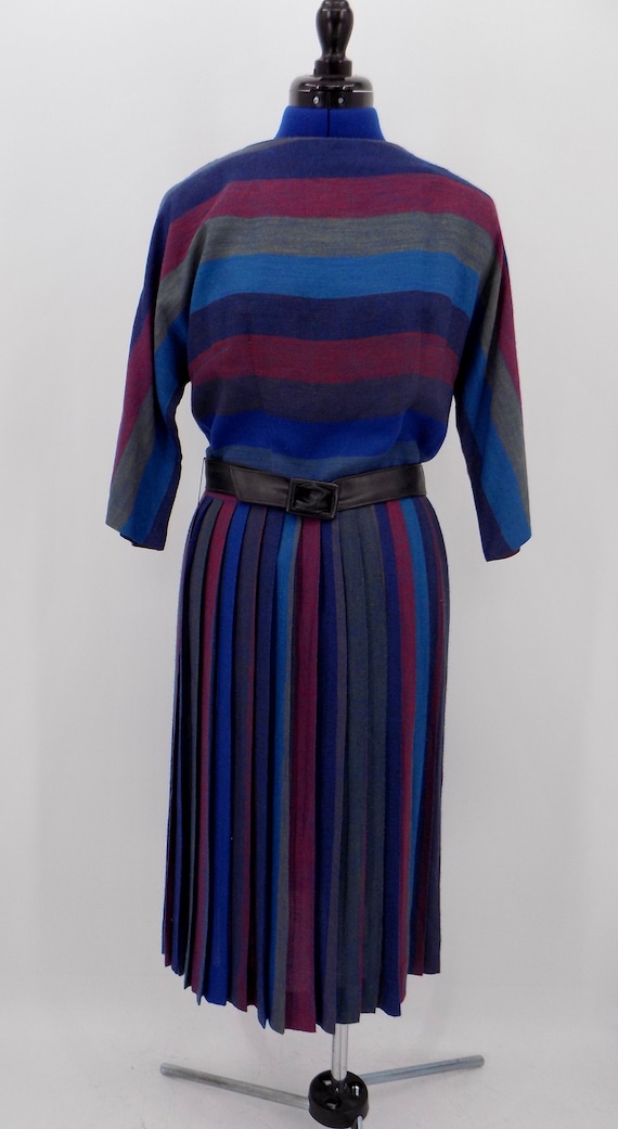 Vintage 1950s/1960s Meg Madison Striped Dress - image 3