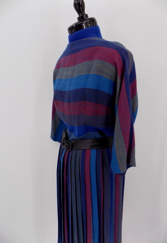 Vintage 1950s/1960s Meg Madison Striped Dress - image 7