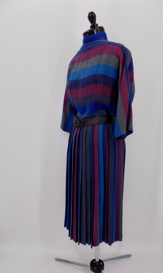 Vintage 1950s/1960s Meg Madison Striped Dress - image 6