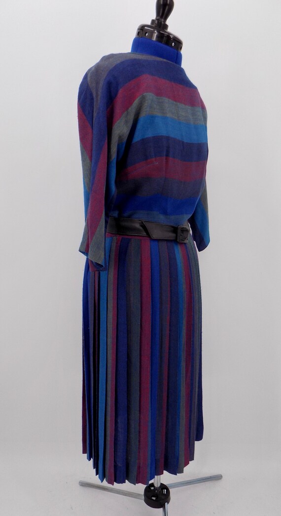 Vintage 1950s/1960s Meg Madison Striped Dress - image 4