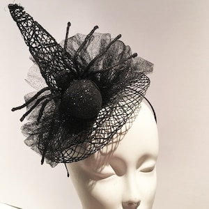 Witch Hat- Witch Fascinator- Mini Witch Top Hat