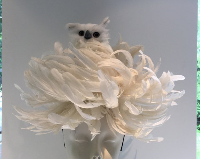 Bird Fascinator- White Kentucky Derby