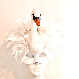 Swan Mask for Masked Ball- Swan Lake- Diner en Blanc- Bird