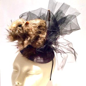 Ratte Haarreif- Ratte Fascinator- NYC Ratte- Kostüm