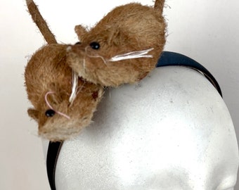 Mouse Headband- Rat Fascinator- NYC Rat- Costume