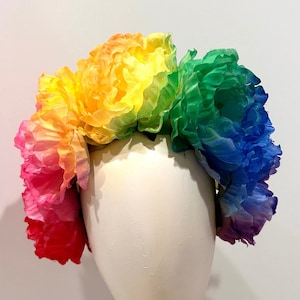 Rainbow Flower Headband - Pride- Festival Headband