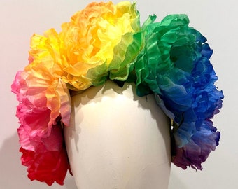 Rainbow Flower Headband - Pride- Festival Headband
