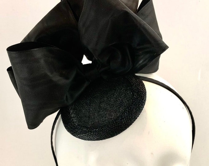 Black Bow Headband- large Bow Hair Accessory