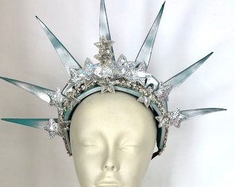 Silver Crown -Silver Spike Crown -Goddess