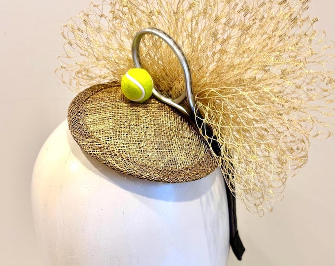 Tennis fascinator Headband- Derby- Fun headpiece