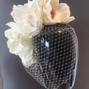 Bridal Fascinator Magnolia Headband Wedding Tea Party image 5