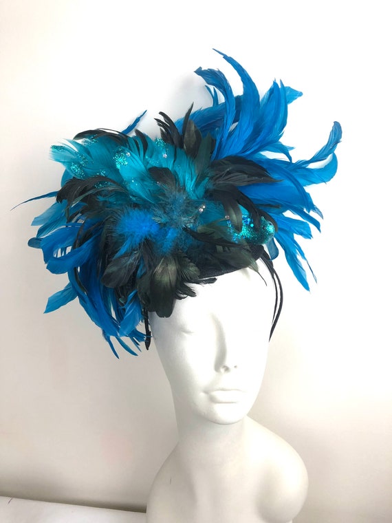 Damen-Fedora-Hut Aus Filz Mit Blumen-Fascinator – Elegant, Verstellbar, Für Hochzeit, Derby, Kirche | Vintage-Stil
