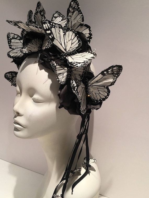 Butterfly Headdress -festival Wear- Bohemian Headband - Etsy display picture 1