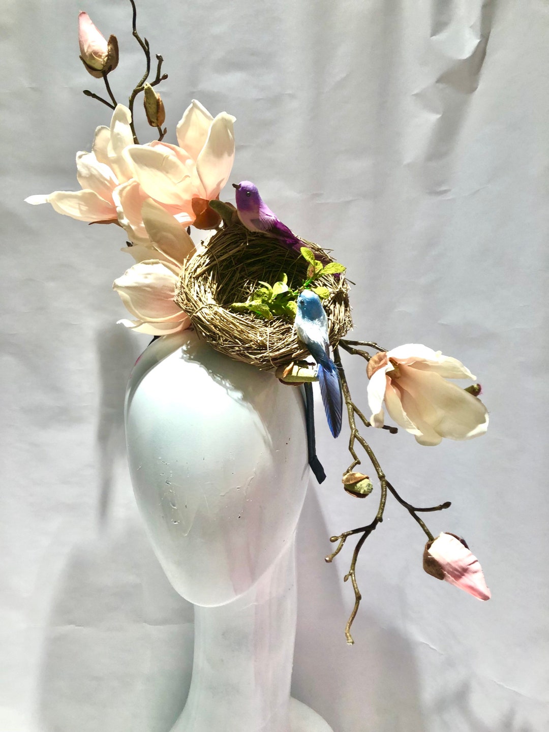 Bird Nest Headband Kentucky Derby Fascinator Hat Lunch Etsy