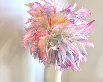 Pastel Fascinator- Feather headdress- Ladies Hat