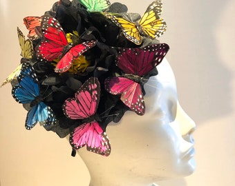 Butterfly Fascinator- Derby Day- Wedding- Tea Party