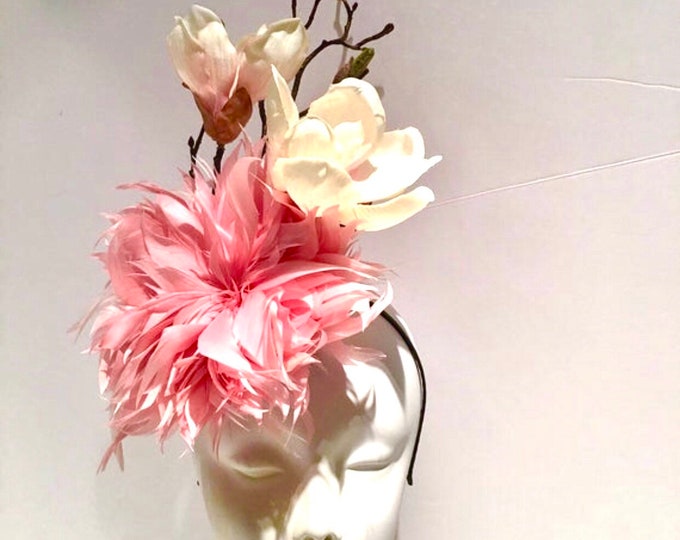 Fascinators For Wedding -Pink Tea Party Hat