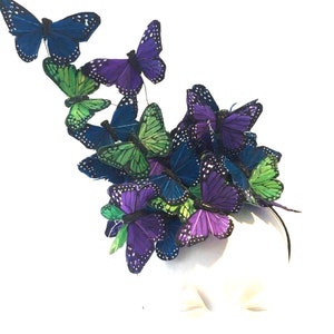 Butterfly fascinator- Monarch Headband- High Tea