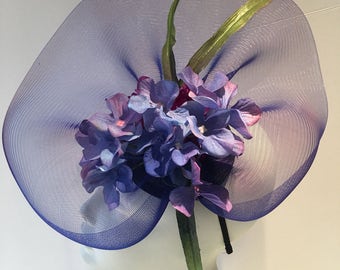 Royal Fascinator- Floral Hat- Derby
