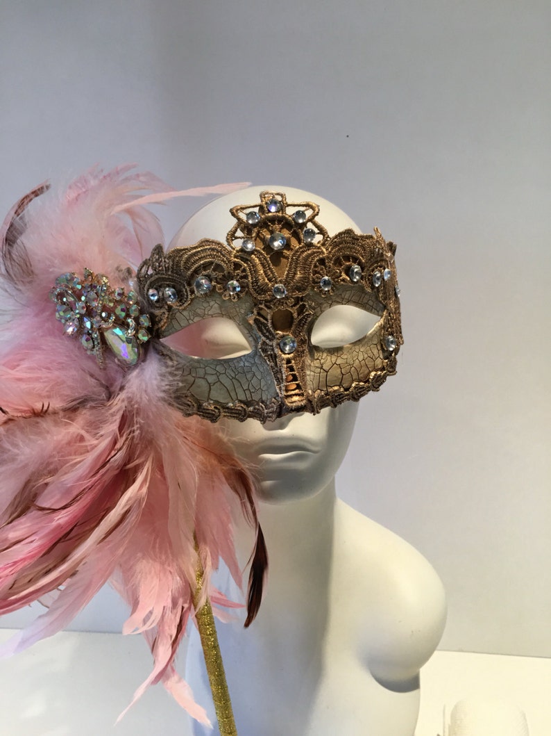 mardi gras mask stick