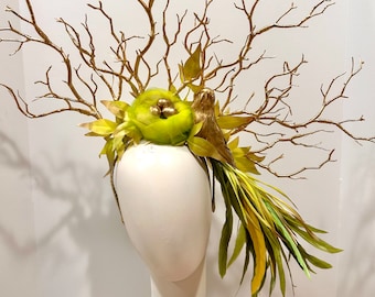 Bird nest headband- Gold  Fascinator