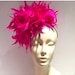 Hot pink Fascinator- Wedding -Polo Match- Derby