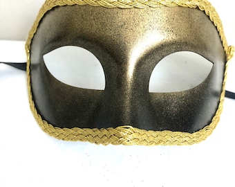 Mens Gold masquerade mask -Party Mask-