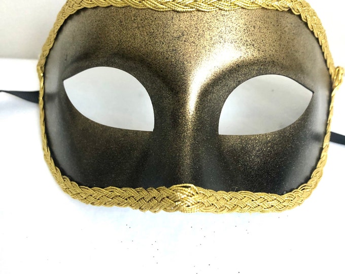Mens Gold masquerade mask -Party Mask-