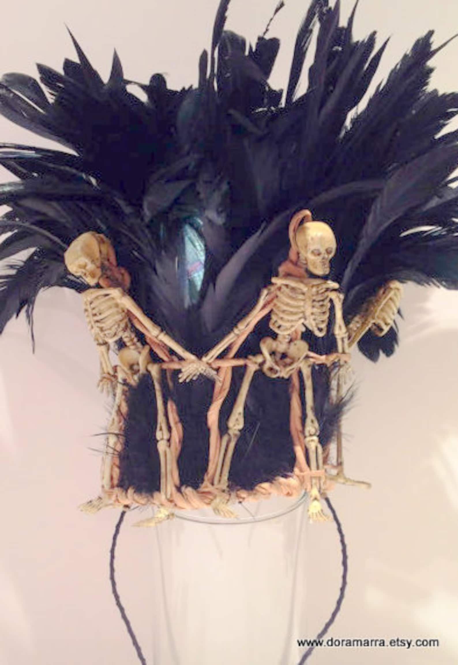 Skeleton Crown mardi Gras Day of the Dead Etsy