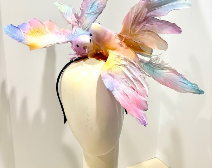 Pastel Fascinators- Music festival- Derby- Bird Costume