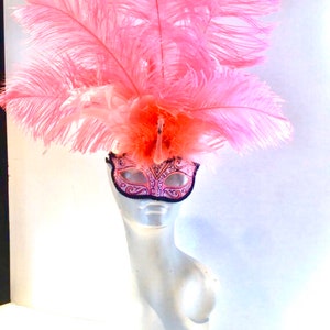 Flamingo mask- Mardi Gras mask- Masquerade