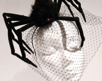 Spider Fascinator- Halloween Headband