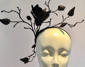 Black Fascinator -Tea Party- Cocktail hat