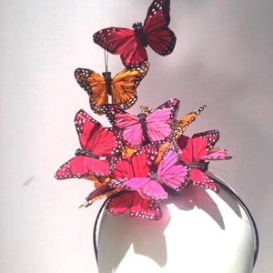 Butterfly Fascinator- Wedding Hat -Tea party- Derby Party