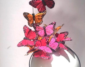 Butterfly Fascinator- Wedding Hat -Tea party- Derby Party