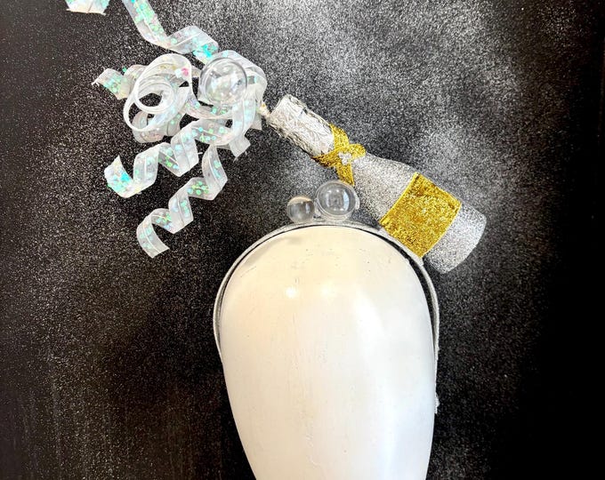 Champagne Bottle Fascinator- Celebration headband-Party/ Birthday Girl