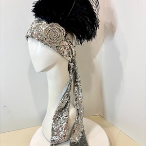Great Gatsby feather Headpiece- Flapper headband