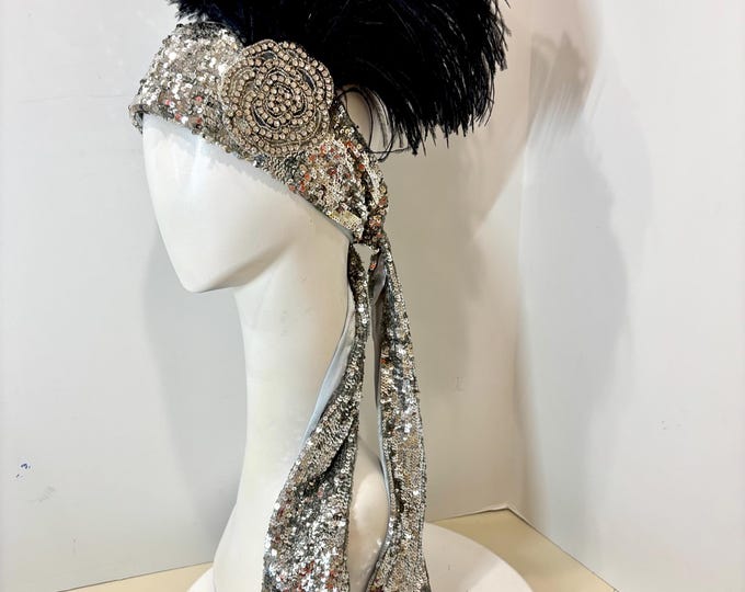 Great Gatsby feather Headpiece- Flapper headband