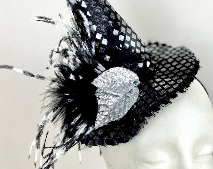 Witch Hat Fascinator- Mini Witch Hat- Costume