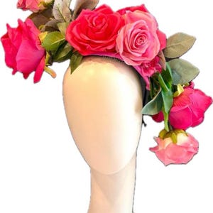Rose Fascinator- Vintage inspired- The garden