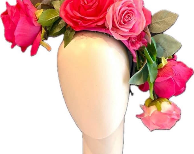Rose Fascinator- Vintage inspired- The garden