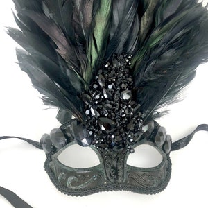 Black Masquerade Mask -Mardi Gras masked ball
