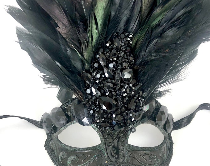 Black Masquerade Mask -Mardi Gras masked ball